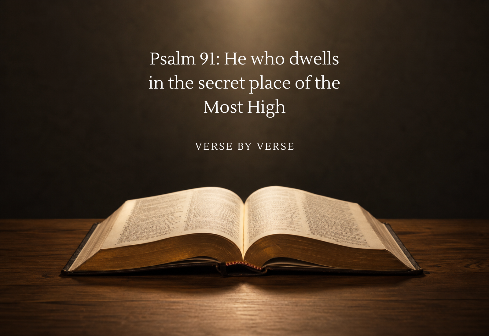 Psalm 91: He who dwells in the secret place of the Most High