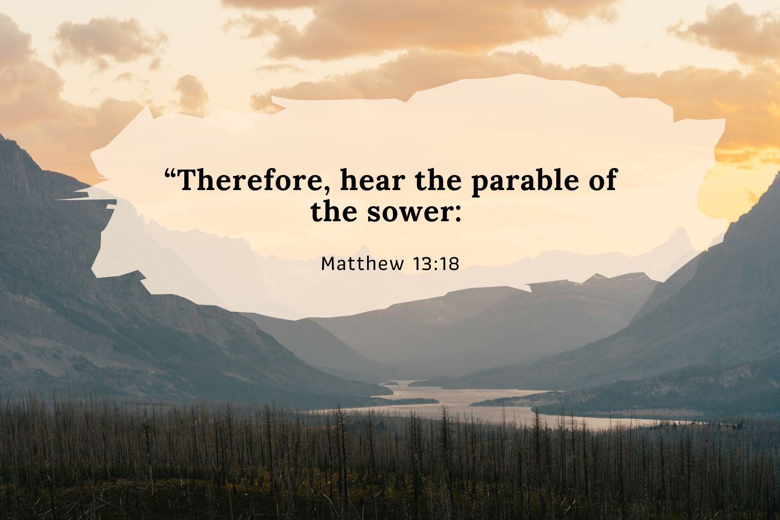 The Parable of the Sower - Matthew 13:18 Men’s Breakfast Bible teaching