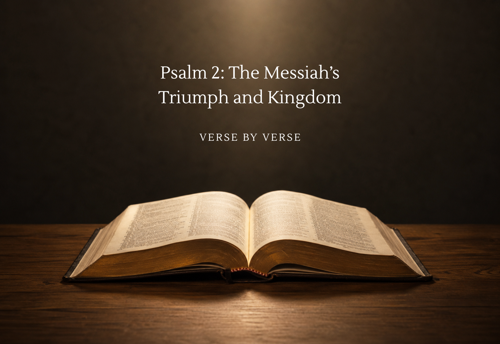 Psalm 2 Bible Study: The Messiah’s Triumph and Kingdom