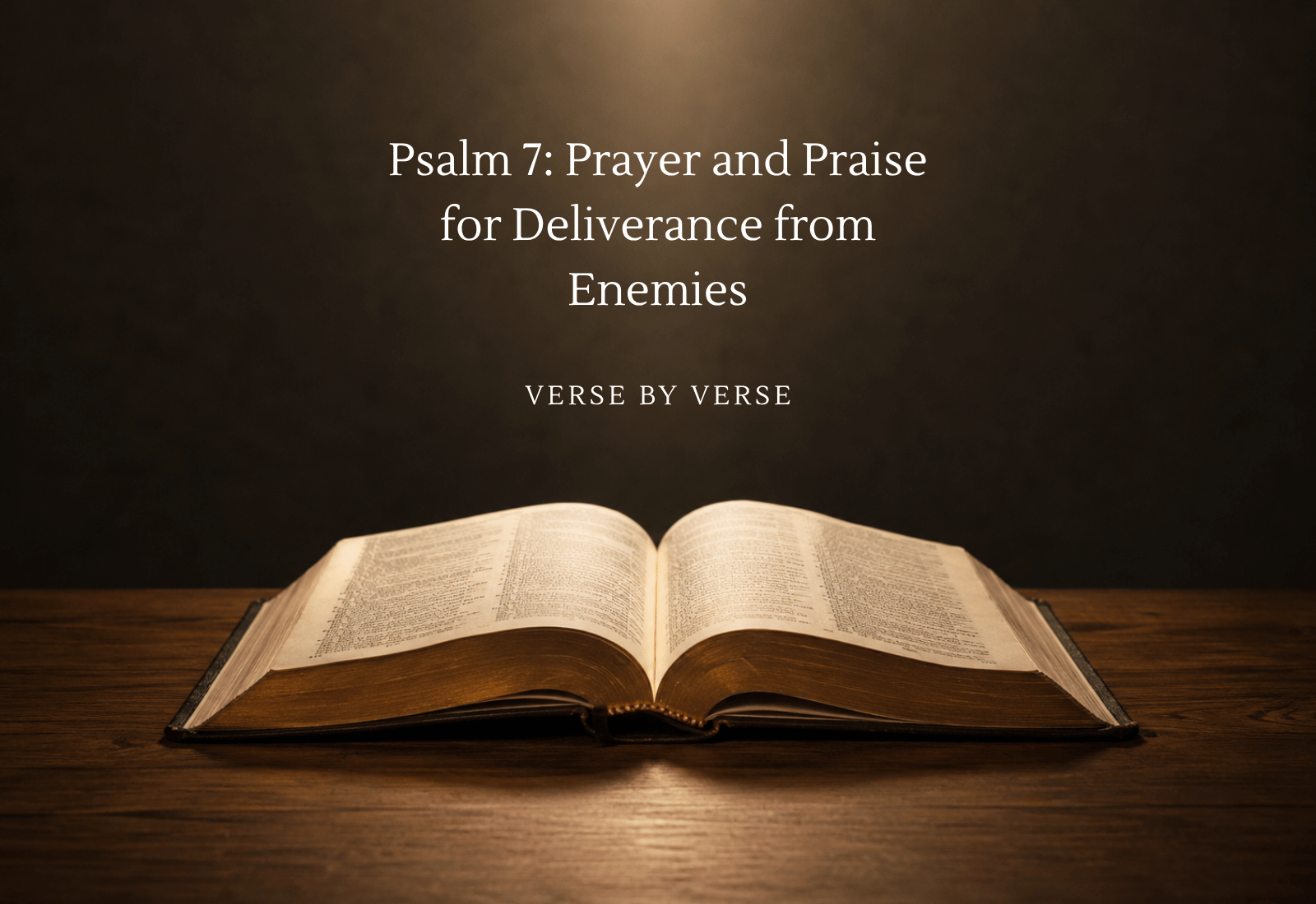 Open Bible - Psalm 7: Prayer and Praise for Deliverance from Enemies, verse-by-verse Bible study
